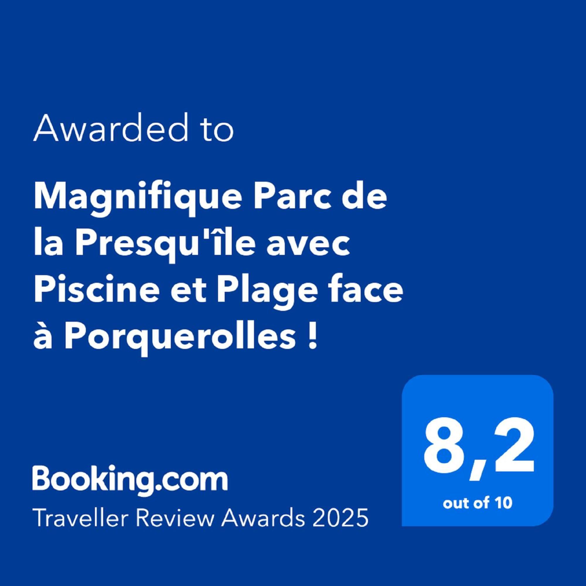 Magnifique Parc De La Presqu'Ile Avec Piscine Et Plage Face A Porquerolles ! Єр Екстер'єр фото